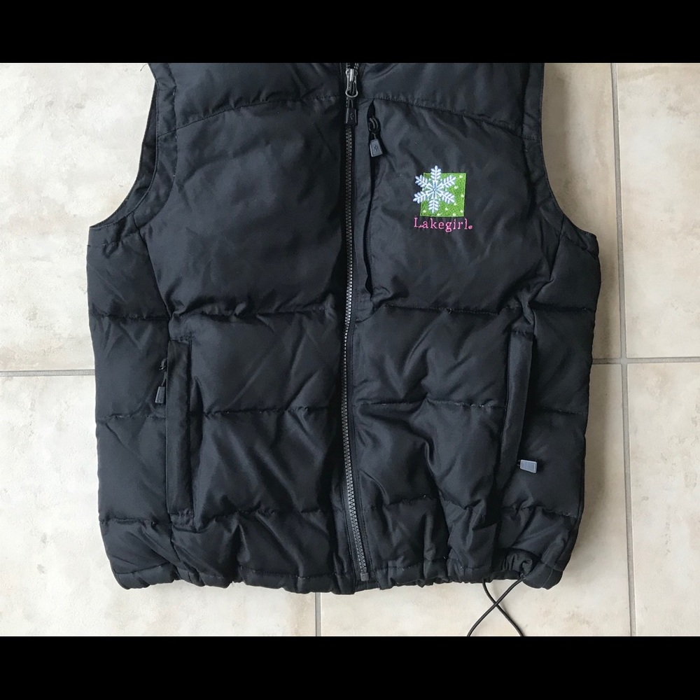 North End Black Down Vest Ladies Size Medium